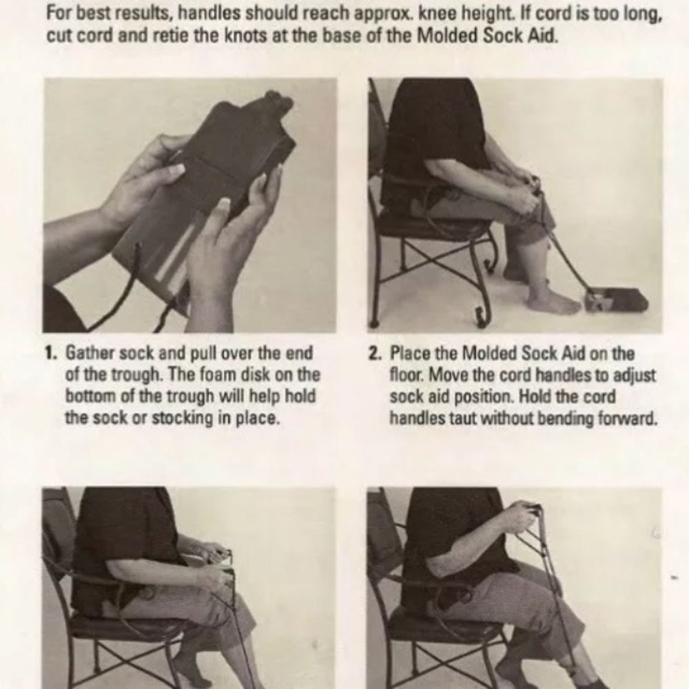 Molded Sock Aid. - Picture 3 of 4